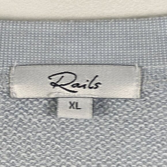 Rails Reeves Blue Mint Dip Dye Sweatshirt Size XL Pullover - Picture 4 of 12